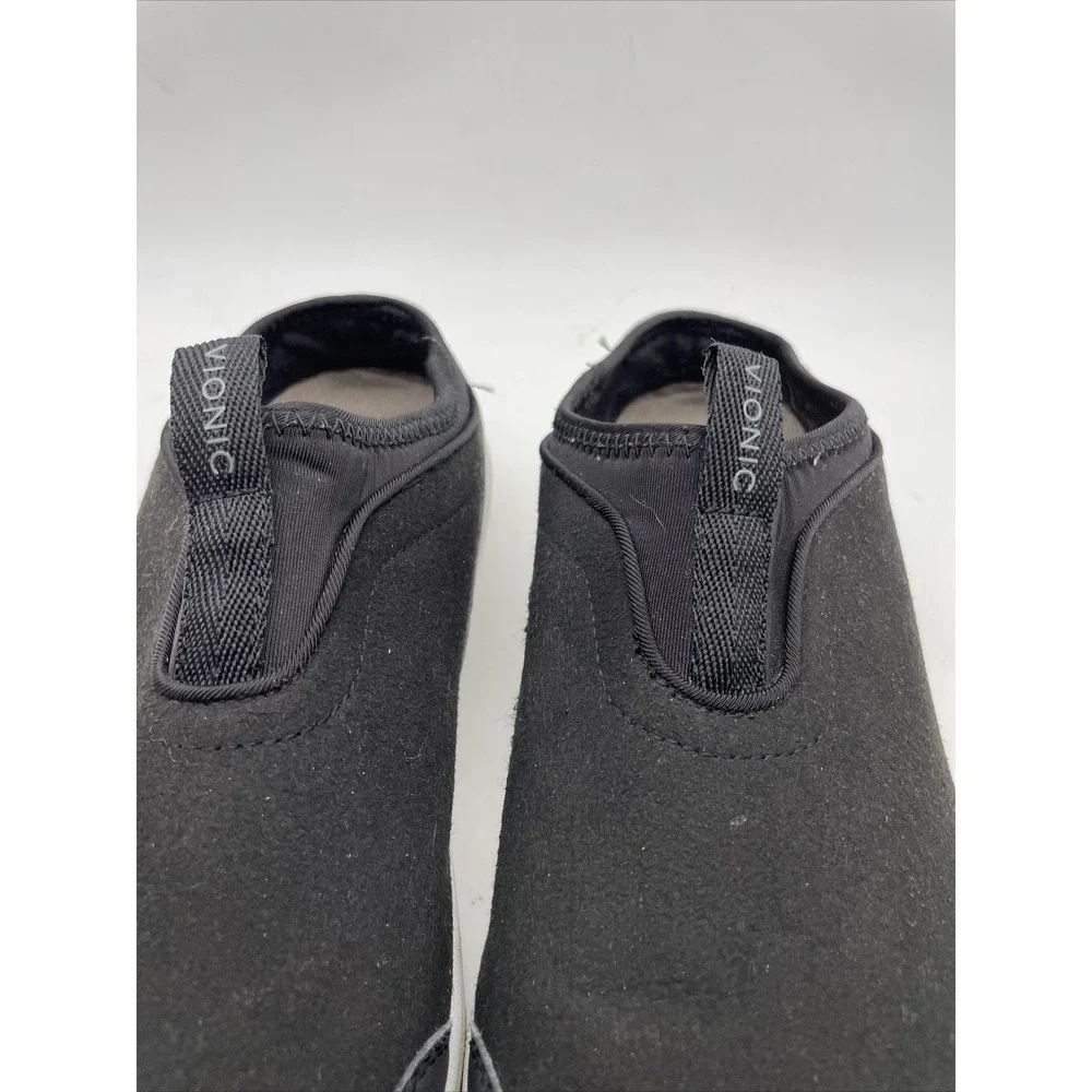 Vionic Adell Black‎ Suede Comfort Slip-on Flat Shoe Women's sizes 9.5